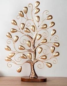 Classic Design <b>Table</b> <b>Decor</b> Set of 2 for Home Hotel Office Desktop <b>Decorative</b> <b>Accessories</b> Gold Color Metal Home <b>Decor</b> <b>Accessories</b> - Product Image 2