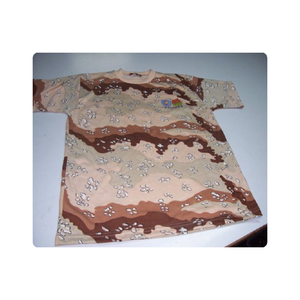 T-shirt tactique camouflage en coton pour hommes Conception sans bretelles Tissu durable respirant pour la randonnée Tenue décontractée Techniques teintées unies - Product Image 1