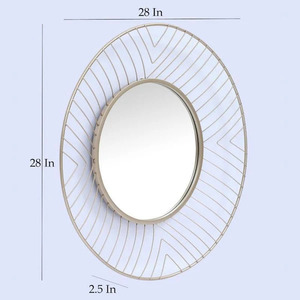 Round Wall <b>Mirror</b> Magic Stylish Wall Decor Modern <b>Mirrors</b>: Elevate Your Space - Product Image 3