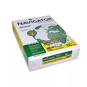 Navigator Universal <b>A4</b> 80gsm Copy <b>Paper</b> White Smooth Surface <b>Box</b> of 5 Reams - Product Image 2