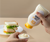 Bouteille Squeezable en Plastique PEBD de 220 ml pour Miel, Sirop, Sauce Piquante, Chili, Ketchup, Moutarde, Mayonnaise, Fromage et Vinaigrette