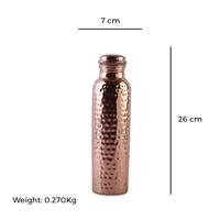 Bouteille en Cuivre Pur de Haute Qualité 1000ml Sans BPA Écologique Couleur Personnalisée Marque KC ENTERPRISES Garantie 24 Mois pour Fêtes