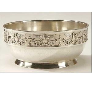 Handmade Customized Pure Silver Brass Aluminum Decorative Bowl Premium Finished Hotel Serving Bowls Home and <b>Table</b> Decoration - Product Image 4