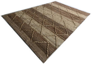 Custom Logo Large Tufted Woven Dhurry Natural Color Indian Jute Rug for Living Prayer Rooms Flat Weave Technique Area Rugs Sets - Product Image 3