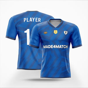 Ensemble de maillots de football sublimés personnalisés, uniformes de football OEM pour les fans, les joueurs, personnalisés avec impression de nom pour les clubs et les équipes sportives - Product Image 1