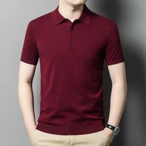 Chemises polo pour hommes de qualité supérieure, col rabattu, nouvelle mode estivale, coton tricoté à séchage rapide - Product Image 1