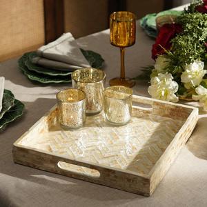 Bandeja de Servicio con Incrustaciones de Nácar de Alta Demanda para la Industria Hotelera y el Entretenimiento en el Hogar Disponible al Mejor Precio - Product Image 3