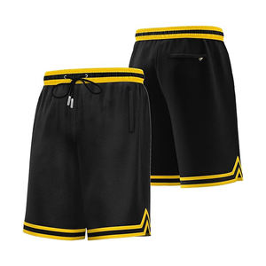 Vente en gros Oem 100% polyester sublimé respirant séchage rapide short de sport logo personnalisable double maille basket-ball expédition DDP - Product Image 3