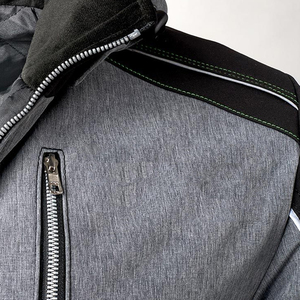 Fully Breathable and Quick Dry Hooded <b>Canvas</b> Winter Men Softshell Jacket-Lightweight Design - Product Image 4