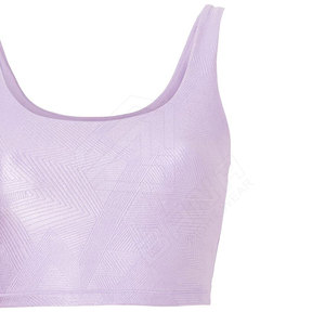 Respirant personnalisé solide dame Yoga soutien-gorge Gym une épaule culture sport soutien-gorge Fitness OEM soutien élevé sans couture Sport soutien-gorge - Product Image 6