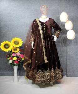 Venta al por mayor Indian Sharara Modest Blusas Camisas Boutique Party Suit - Product Image 1