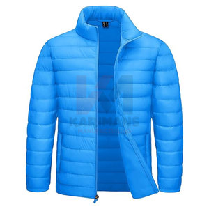 OEM Mens Quilted Bubble Jacket Lightweight Insulated Puffer <b>Coat</b> with 4 Practical Pockets Water Resistant Windproof Travel - Product Image 1