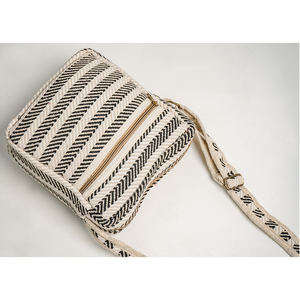 กระเป๋าถือผู้หญิงดีไซน์หรูหราสไตล์ใหม่ ทำมือจากผ้าฝ้าย ปิดด้วยซิป สายสะพายเดี่ยว ราคาขายส่ง Sheeltex (อินเดีย) BG24-37 - Product Image 5