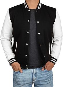2025 nouveaux hommes haute Letterman Bomber Style polaire Baseball veste personnalisée en gros toile université veste de haute qualité avant - Product Image 4
