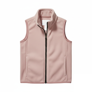 Chaleco de Forro Polar para Exteriores, Cortavientos, Cuello Alto, Poliéster, Chaleco de Senderismo, Escalada, Cremallera Delantera, Chaleco Personalizado para Exteriores - Product Image 3