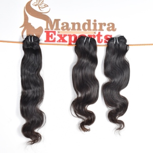 Extensiones de cabello humano indio de templo sin procesar 100%, paquetes vírgenes crudos, cutícula alineada, extensiones de cabello humano Natural tejido - Product Image 5