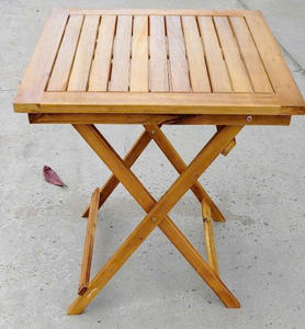 Foldable Acacia <b>Wood</b> <b>Outdoor</b> Dining <b>Table</b>-UV-Resistant Waterproof Lightweight & Durable for Patio Balcony Garden Park & Mall Use - Product Image 6