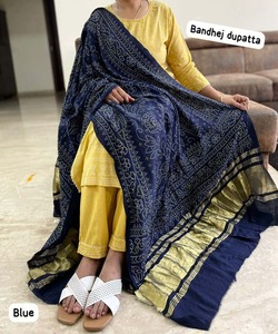 Tenue de fête pour le ramadan, caftan élégant avec dupattas, robe élégante de style fourche pour dames - Product Image 1