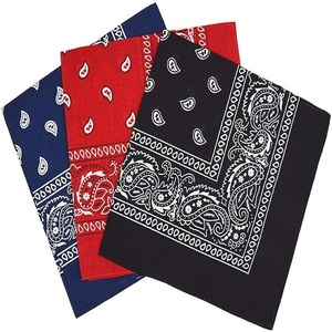 Foulard bandana carré fait main, logo personnalisé imprimé, coton et polyester, produit de haute qualité pour les cheveux - Product Image 3