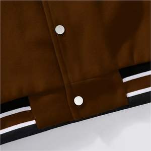 Veste de baseball pour hommes, veste d'université, fermeture à boutons sur le devant, tissu non extensible, vêtements d'extérieur athlétiques pour le sport, tenue décontractée - Product Image 4