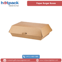 Boîtes à hamburger en papier compostable fabriquées en matériau kraft flûte 100% recyclable, best-sellers 2022, pour l'emballage alimentaire