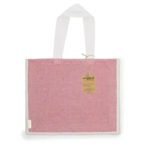 Borsa Promozionale Ecologica in Cotone Riciclato e Juta - Talara - Product Image 3