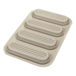 Silikomart Molde para 4 Mini Baguettes 17x5.5x2cm, Gris, de Silicona, para Hornear, Modelo 21002130065 - Product Image 1