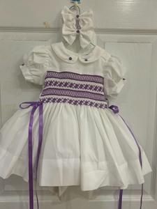 Vestido de lino suave hecho a mano para niñas pequeñas, estilo informal para el primer cumpleaños de niños pequeños, OEM hecho en Vietnam - Product Image 5