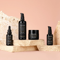 Coffret de Soins Visage Végétaliens Marque Blanche pour Hommes : Contrôle du Sébum, Vitamine C, Anti-Acné Naturel, Hydratant, Éclaircissant et Illuminateur
