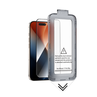 Kit d'application facile pour téléphone portable, protecteur d'écran en verre trempé pour iPhone 12 13 14 15 16 Pro Max