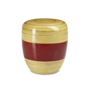 โกศไม้ไผ่ปั่นธรรมชาติสไตล์ยุโรปสำหรับขี้เถ้ามนุษย์แบบย่อยสลายได้สีตามต้องการจาก B2B เวียดนาม - Product Image 1