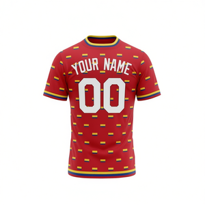 Maglia da Calcio Unisex Colombia WC 2023 con Motivo Bandiera, Top per Tifosi, Regalo per il Giorno della Partita, Diverse Taglie - Product Image 2