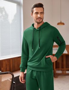 Conjunto Deportivo Ultra Suave de Felpa de 340 g/m² para Hombre, Sudadera con Media Cremallera y Pantalones, Logotipo Termosellado, Azul Rey, Ropa Deportiva de Invierno - Product Image 5