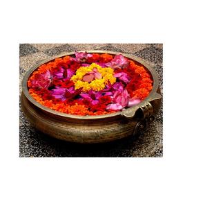 Cuenco decorativo Urli de Metal para flores flotantes, centro de mesa, decoración del hogar, decoración tradicional del festival indio - Product Image 1