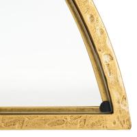Table console demi-lune avec plateau en verre et structure en métal, table d'entrée moderne, meuble d'appoint pour salon