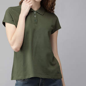 เสื้อยืดโปโลลำลองสำหรับผู้หญิงทันสมัยระบายอากาศได้ใส่สบายสไตล์สมบูรณ์แบบ - Product Image 5