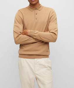 เสื้อสเวตเตอร์คอวี แขนยาว ผ้าวิสโคส/คอตตอน สำหรับฤดูหนาว  ปักโลโก้ด้านหน้า  เสื้อถักสำหรับผู้ชาย - Product Image 6