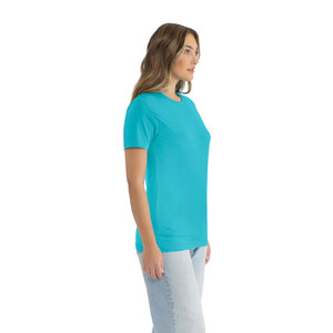 Chemise en coton personnalisée Next Level Apparel, classique, pré-rétrécie, douce, bleu Tahiti, résistante, décontractée, anti-rétrécissement, T-shirt décontracté - Product Image 4