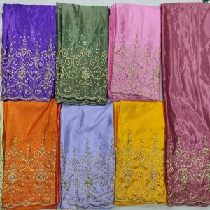 High Quality Latest Trendy Somalin Underskirt Dress Gorgura Silk Satin Fabric Hand Beaded Crystal Stone Floral Pattern Somalian - Product Image 1