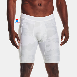 Shorts de yoga et de fitness camouflage pour homme, jogging, motard, entraînement par sublimation, shorts d'entraînement pour homme avec poche - Product Image 1