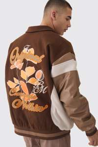 Custom Letterman Men's College Winter Varsity Jacket Front Logo Option 100% <b>Wool</b> Windproof Streetwear Baseball Design High - Product Image 2