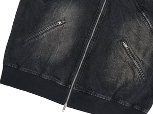 2026 Sweat à capuche d'hiver personnalisé en molleton épais 100% Coton, brodé, délavé à l'acide, effet vieilli, style streetwear, avec fermeture éclair et patchs - Product Image 3