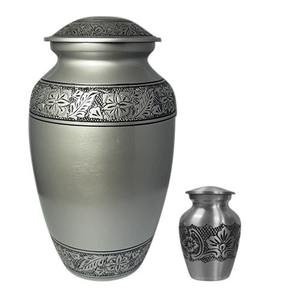 Adult Metal Cremation Urn for Human Ashes | Lightweight Metal Funeral Urn - Product Image 4