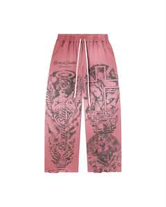 กางเกงจ็อกเกอร์ผู้ชายผ้าฝ้าย 100% น้ำหนักเบา ดีไซน์ใหม่ ประดับเพชรเทียม สไตล์ลำลอง สตรีทแวร์ กางเกงวอร์ม ชุดวอร์ม - Product Image 5