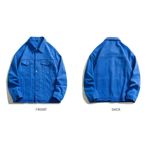 High Quality 2026 Men's Casual Denim <b>Jacket</b> Factory Wholesale Custom Designer Button Decoration Washed Technique Light Autumn - Product Image 4