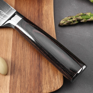 Vente en gros commandes en gros personnalisées OEM ODM service couteau de chef japonais professionnel Pakka manche en bois couteau de cuisine ultra tranchant - Product Image 2