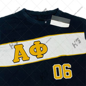 Camiseta Personalizada Antiarrugas para Fraternidad |   Camiseta Deportiva Casual de Manga Corta para Hombre, Tejida, 100% Algodón, 240g, con Letras Griegas, Marca HulkGrip - Product Image 4