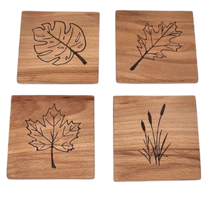 Posavasos de café y té de nogal para taza Natural de estilo clásico, accesorio de cocina, posavasos de madera, bebidas, café, té - Product Image 4