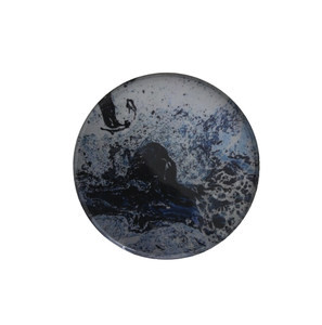 Décoration murale en fer Assiette murale décorative à suspendre Assiette de service au design moderne Plat pour le salon Fait à la main Personnalisé - Product Image 6