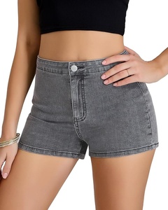 Shorts de Mezclilla para Mujer, Cintura Alta, Estilo Delgado, Pierna Ancha, Nueva Moda Otoño 2026, Venta al Por Mayor - Product Image 1